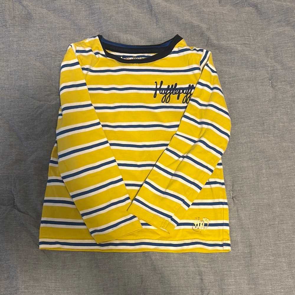 Yellow Striped Kids Shirt